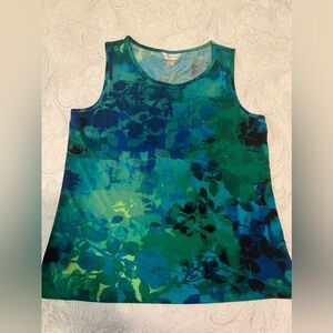 Christopher and Banks floral tank, large